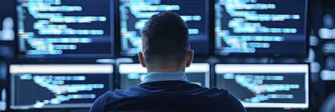 Toradh íomhá ar Blur Computer Coding Background