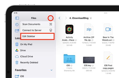 Image result for iPad iOS 17 File Menu