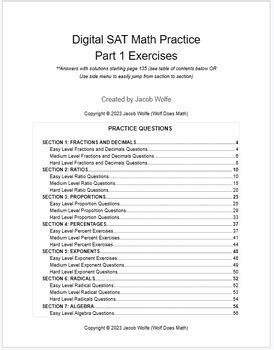 Toradh íomhá ar First Page of Math Sat Test