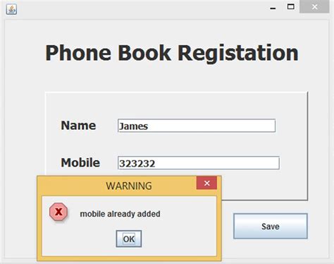 Image result for Mobile Registration Java