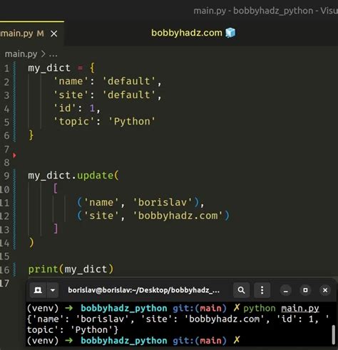 Image result for Update the Value in a Key in Python Dictionary