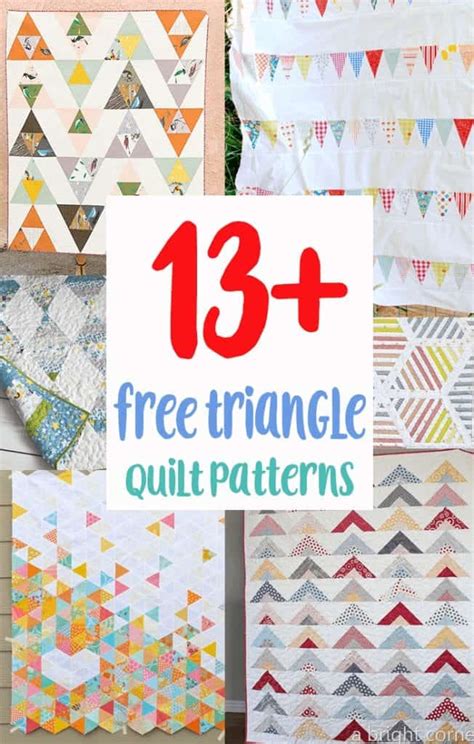 Toradh íomhá ar Triangle Quilt Patterns Printable