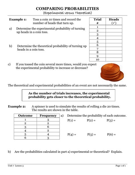 Theoretical Probability Questions to Answer に対する画像結果