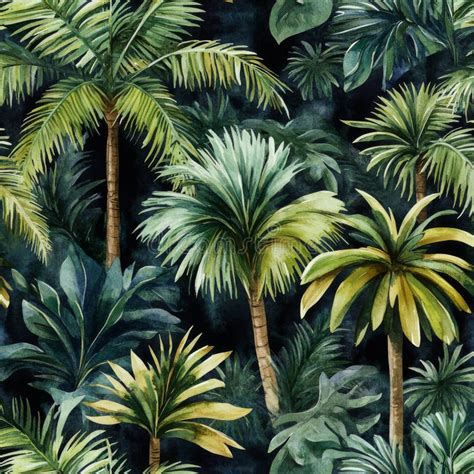 Toradh íomhá ar Hand Painted Palm Tree Diffuse Map Texture