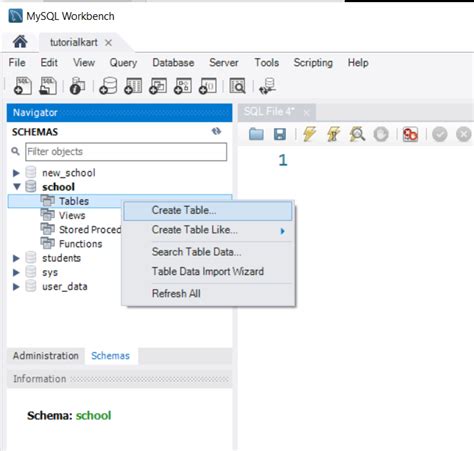 Toradh íomhá ar Create Table Hospital MySQL