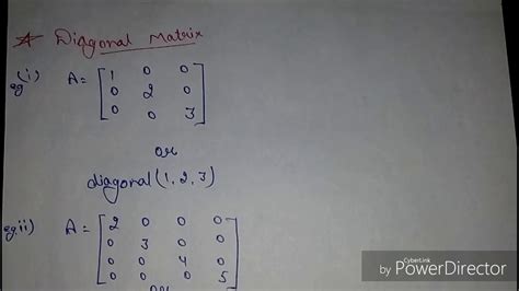 Diagonal Matrix Class 12 に対する画像結果