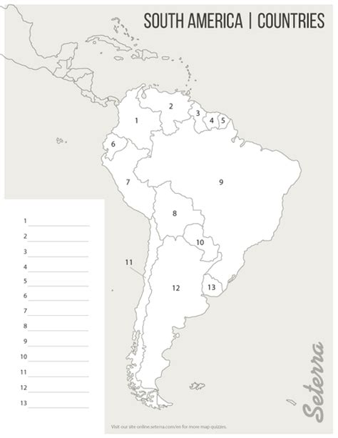 Latin America Map Worksheet に対する画像結果