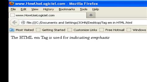 Image result for Em Tag HTML