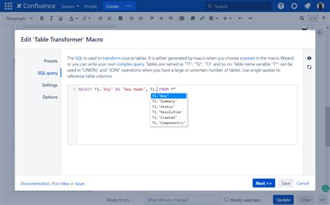 Confluence Table Transformer SQL Query ALTER Table に対する画像結果