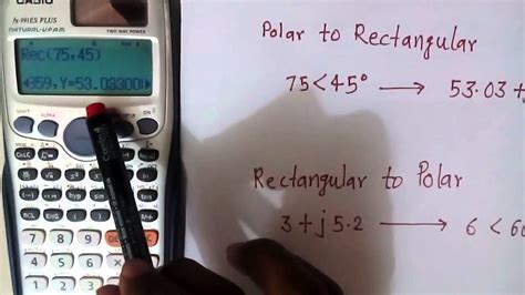 Image result for How to Convert Rectangular to Polar in Scientific Calculator