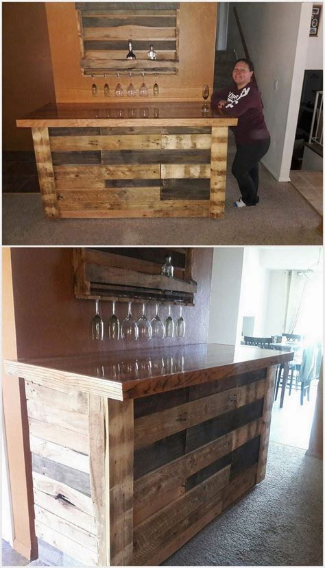 Résultat d’images pour Pallet Bar Shelf