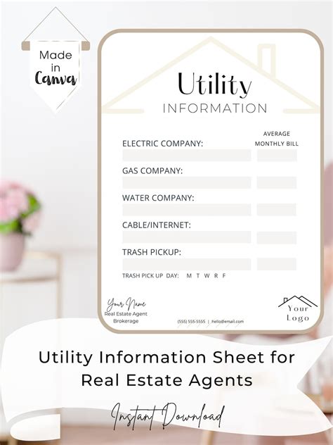 Afbeeldingsresultaten voor Utility Information Sheet for Buyer
