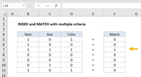 Image result for Multi-Criteria INDEX/MATCH Excel