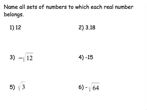 Image result for Examples for Comparing Real Numbers Worksheet