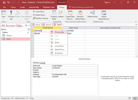 Image result for Access Design View