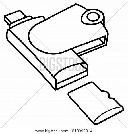 USB Card Reader Drawing に対する画像結果