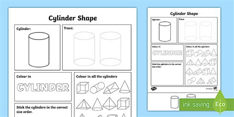 Image result for Printable Cylinder Shape