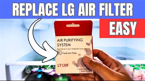 Afbeeldingsresultaten voor How to Replace LG Air Filter On Refrig
