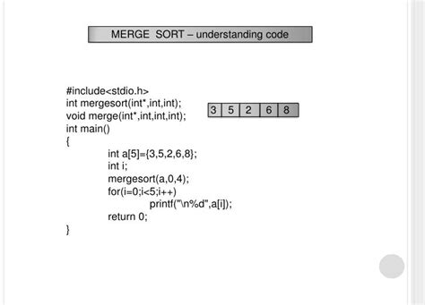 Image result for Merge Sort Program Code in C