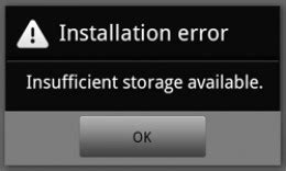 Image result for Error Storage Full No Memory Left