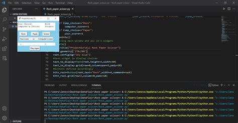 Rock Paper Scissors Game Python に対する画像結果