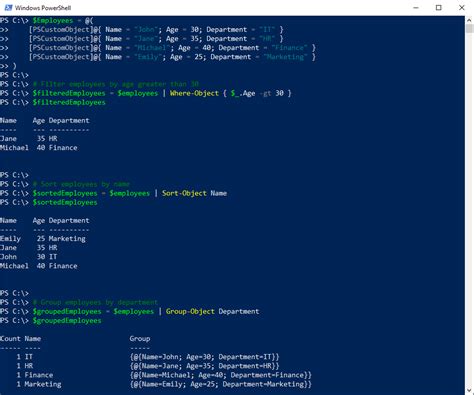 Image result for PowerShell PSWs Object
