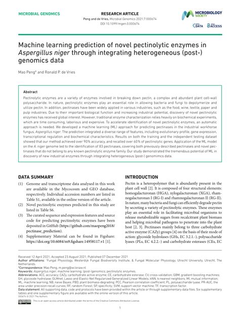 Machine Learning Enzyme Prediction に対する画像結果