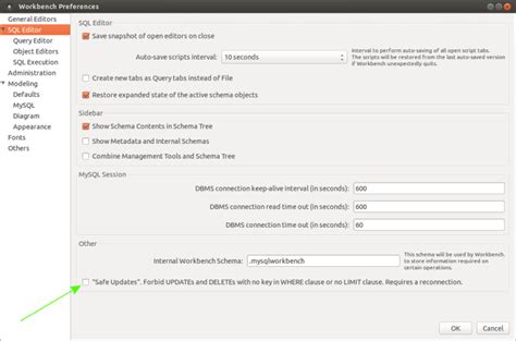 Image result for Set Safe Mode Off MySQL