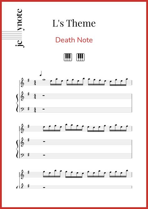 Image result for Death Note Theme Sheet Music