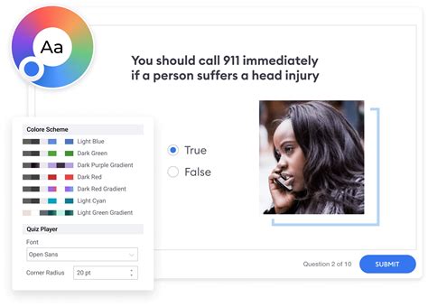 Toradh íomhá ar iSpring Quiz Maker