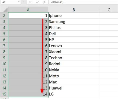Image result for How to Fix Serial Numbers in Cell
