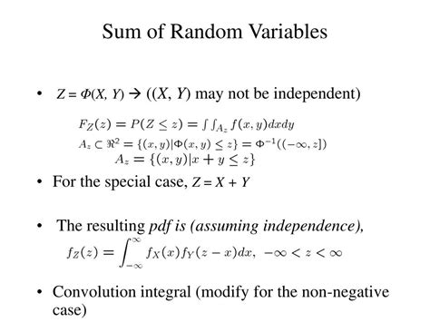 Afbeeldingsresultaten voor Continuous Random Variable Sum
