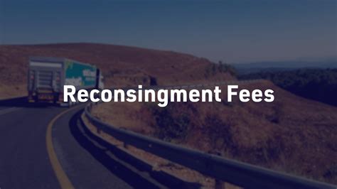Image result for Reconsignment Fee