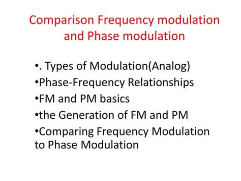 Image result for Modulation Comparison