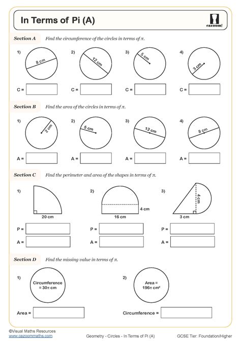 Image result for Circle Worksheet Pre Calculus