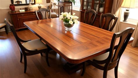 Image result for Expandable Wood Rectangular Dining Table