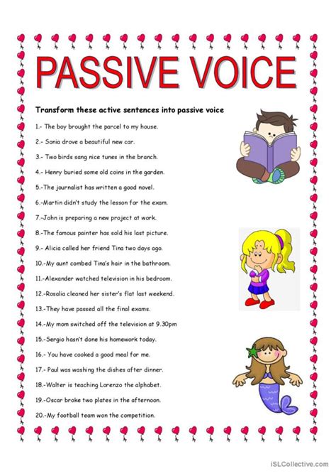 Afbeeldingsresultaten voor Active and Passive Voice Sentences