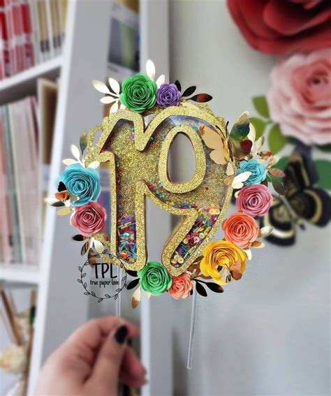 Image result for Number Shaker Cake Topper