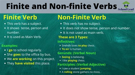 Image result for Finite Verb Examples