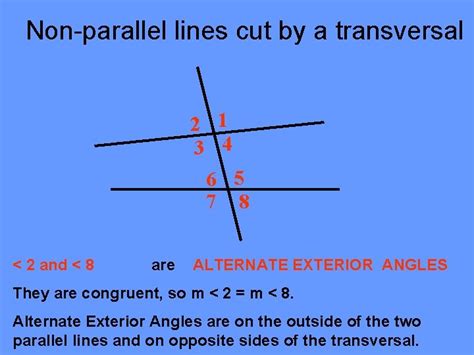 Image result for Non Parallel Lines Example