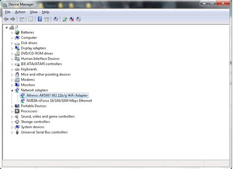 Toradh íomhá ar Windows 7 Network Wi-Fi
