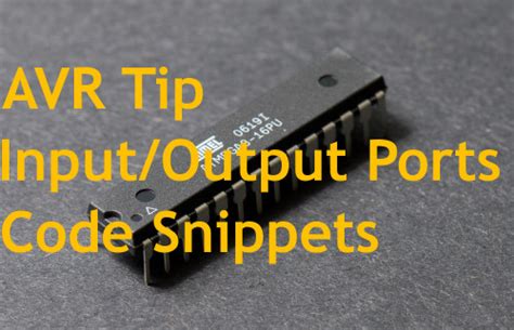 Image result for AVR Microcontroller Input and Output