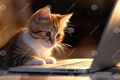 Cat Looking at Computer に対する画像結果
