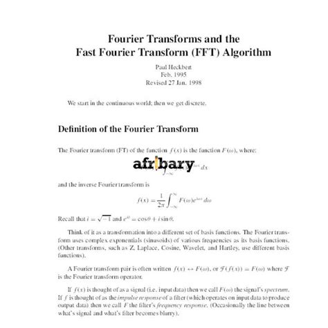 FFT Algorithm Explained માટે ઇમેજ પરિણામ