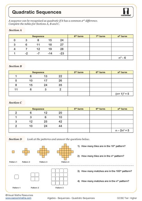 Image result for Sequences Maths Pattern