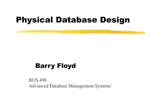 Physical Database Design DBMS に対する画像結果