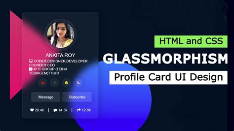 Image result for Profile Card UI Design