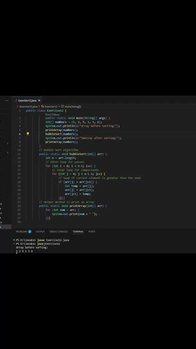 Toradh íomhá ar Bubble Sort in Java W3Schools HD Image