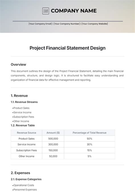 Image result for Project Financial Statement