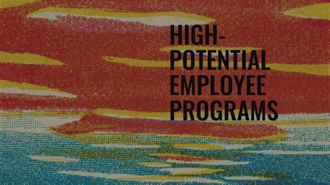 Image result for Why High Potential Program